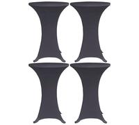 Vidaxl Housses De Table Extensible 4 Pcs 80 Cm Anthracite