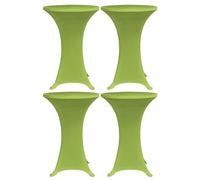 Vidaxl Housses De Table Extensible 4 Pcs 80 Cm Vert
