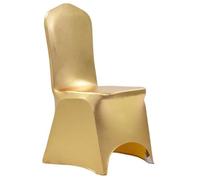 vidaXL Housses extensibles de chaise 6 pcs Doré