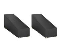 Housses pour chaise longue 2 pcs 12 oillets 200x65x35-60 cm PE 3155395