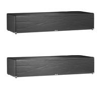 Housses pour chaise longue 2 pcs 12 oillets 205x75x40 cm PE 3155393