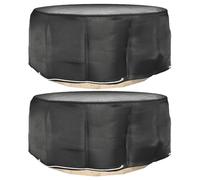 Vidaxl Housses Pour Meubles De Jardin 2 Pcs 10 Oeillets Ø260x90 Cm Rond