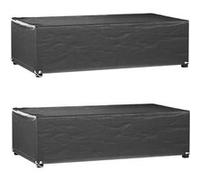 2x Housses de Mobilier de Jardin Rotin 10 Oeillets 229x113 cm Meuble vidaXL