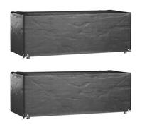 vidaXL Housses salon de jardin 2 pièces rectangulaires 192×82×65 cm 8 œillets