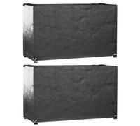 Vidaxl Housses Salon De Jardin 2pcs 8¿Illets 125x55x75cm Rectangulaire