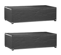 2x Housses de Mobilier de Jardin Rotin 10 Oeillets 229x113 cm Meuble vidaXL