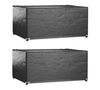 Vidaxl Housses Salon De Jardin2pcs 8oeillets 160x120x75cm Rectangulaire