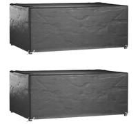Vidaxl Housses Salon De Jardin2pcs 8oeillets 180x122x75cm Rectangulaire
