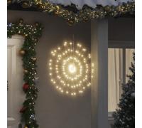 vidaXL Illumination de Noël Feu d'artifice 140 LED blanc chaud 17 cm