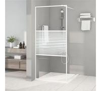 Inloopdouchewand 90x195 cm transparant ESG-glas wit152151