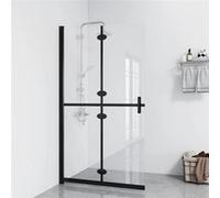 vidaXL Paroi de douche pliable Verre ESG transparent 100x190 cm