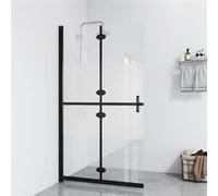 Inloopdouchewand inklapbaar 110x190 cm ESG-glas halfmat151190