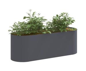 vidaXL Jardin surélevé Anthracite 120 x 40 x 40 cm, Jardinière Moderne, résistante aux intempéries, pour Un Jardin extérieur, Super Pratique et décorative