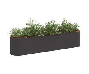 vidaXL Jardin surélevé Noir 200 x 40 x 40 cm, Jardinière Moderne, résistante aux intempéries, pour Un Jardin extérieur, Super Pratique et décorative