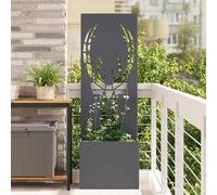 vidaXL Jardinier avec Panneau Décoratif Anthracite 50 x 140 cm