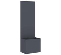 vidaXL Jardinier avec Panneau Décoratif Anthracite 50 x 140 cm