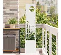 vidaXL Jardinier avec Panneau Décoratif Blanc 32 x 140 cm