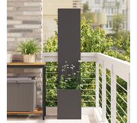 vidaXL Jardinier avec Panneau Décoratif Noir 32 x 140 cm