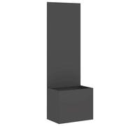 vidaXL Jardinier avec Panneau Décoratif Noir 50 x 140 cm