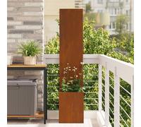 Vidaxl Jardinier Avec Panneau Décoratif Rouillé 32 X 140 Cm