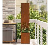 Vidaxl Jardinier Avec Panneau Décoratif Rouillé 32 X 140 Cm