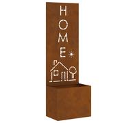 Vidaxl Jardinier Avec Panneau Décoratif Rouillé 50 X 140 Cm