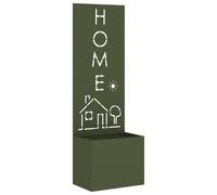 vidaXL Jardinier avec Panneau Décoratif Vert olive 50 x 140 cm