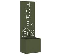 vidaXL Jardinier avec Panneau Décoratif Vert olive 50 x 140 cm