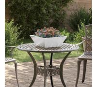 vidaXL Jardinier Métallique Acier inoxydable 40 x 40 x 15 cm