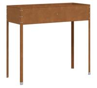Vidaxl Jardinière 100,5x40,5x90 Cm Acier Résistant Aux Intempéries Multicolore