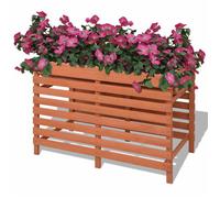 vidaXL Jardinière 100 x 50 x 71 cm en bois Marron