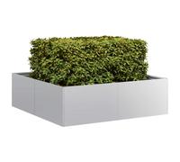 Vidaxl Jardinière 100x100x30 Cm Acier Galvanisé