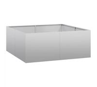 vidaXL Jardinière 100x100x40 cm Acier galvanisé, Pot de Fleurs, Support de Plantes, lit surélevé, Support de jardinière, bac à Plantes