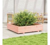 vidaXL Jardinière 110x110x26,5 cm bois massif de douglas, jardinière d'extérieur, bac à fleurs, boîte à plantes, jardinière de terrasse