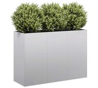 vidaXL Jardinière bac à plantes 120 x 40 x 80 cm, acier galvanisé, lit surélevé