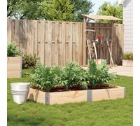 Jardinière 150x100 cm bois de pin massif, jardinière d'extérieur, bac à fleurs, bac à tomates, jardinière de 3295411