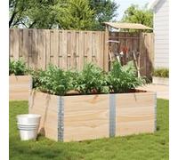 Vidaxl Jardinière 150x100 Cm Bois De Pin Massif
