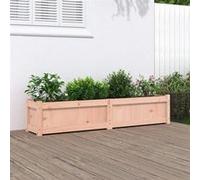 vidaXL Jardinière 150 x 31 x 31 cm Bois massif Douglas Lit surélevé Rose G