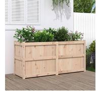 vidaXL Jardinière 150 x 50 x 70 cm bois de pin massif Marron
