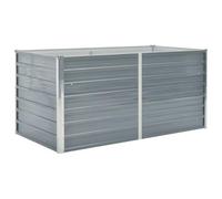 vidaXL Jardinière 160 x 80 x 77 cm Gris Acier galvanisé 42404