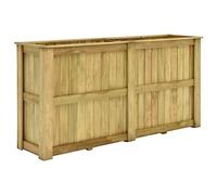 vidaXL Jardinière 196x50x100 cm Bois de pin imprégné FSC