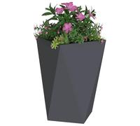 vidaXL Jardinière 2 pcs 50 x 50 x 75 cm Anthracite Acier Robuste