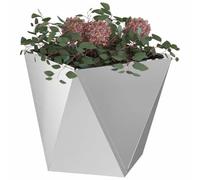vidaXL Jardinière 2 pcs Argent 40 x 40 x 40 cm Acier galvanisé, Jardin et terrasse, bac à Fleurs en Acier Robuste, boîte rectangulaire pour déco de Patio