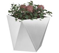 vidaXL Jardinière 2 pcs Argent 40 x 40 x 40 cm Acier Inoxydable, Jardin et terrasse, bac à Fleurs en Acier Robuste, boîte rectangulaire pour déco de Patio