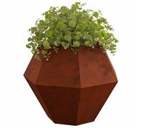 Vidaxl Jardinière 2 Pcs Rouillé 100 X 100 X 80 Cm