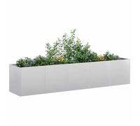 vidaXL Jardinière 200x40x40 cm acier galvanisé, pot de fleurs, support de plantes, lit surélevé, support de jardinière 860687