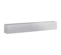 vidaXL Jardinière 280x40x40 cm acier galvanisé, pot de fleurs, support de plantes, lit surélevé, support de jardinière 860694