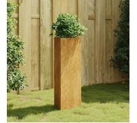 vidaXL Jardinière triangulaire 30x26x75 cm acier Corten 824545 Marron G