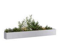 vidaXL Jardinière 360 x 40 x 40 cm – Acier galvanisé, bac à plantes