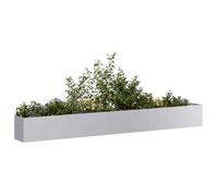 vidaXL Jardinière 360x40x40 cm acier galvanisé, pot de fleurs, support de plantes, lit surélevé, support de jardinière 860701